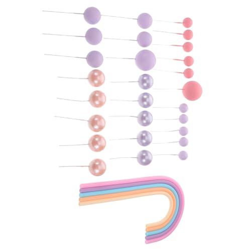 DIYEAH 28 Stück Mini Luftballon Cupcake Topper für Geburtstagsfeiern Hochzeiten und Shower Dekorationen von DIYEAH