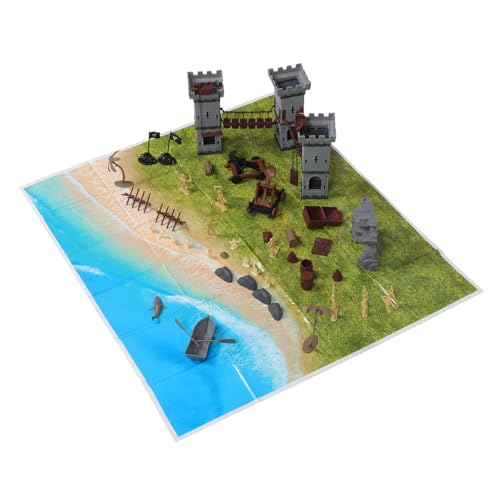 DIYEAH 293 Stück Teiliges Militärmodell mit Piraten Ritterfiguren Detailreiche Mini Soldaten Figuren Kindgerechtes Stabiles für Sandtisch Landschaft und Edukatives Bastelspiel von DIYEAH