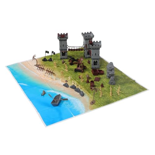 DIYEAH 293 Stück Teiliges Pirate Knight Figuren mit Zubehör für Sandtisch Diorama Kleine Soldaten für Pädagogisches Modell zum Geschichtslernen und Kreativen von DIYEAH