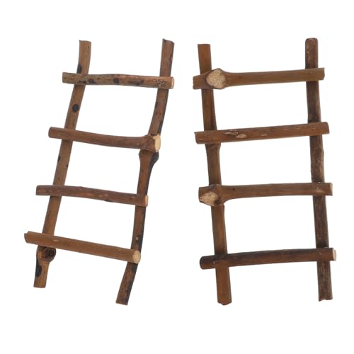 DIYEAH 2Stücke Rattan Leiter für Puppenhaus Dekorative Leiter für Landschafts und Gartenornamente für DIY Bastelprojekte und Fotografie DIYEAH 2Stücke Rattan Leiter für Puppenhaus Dekorative Leiter für Landschafts und Gartenornamente für DIY Bastelprojekte und Fotografie von DIYEAH
