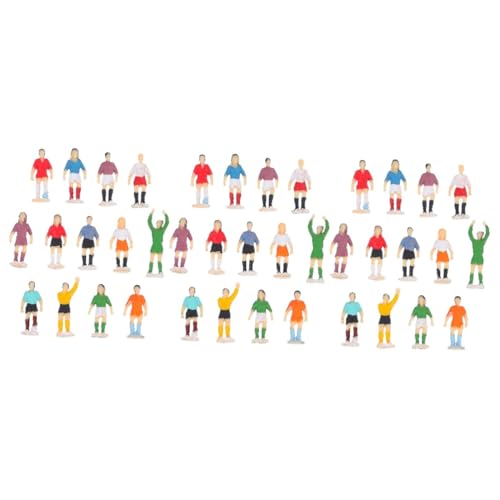 DIYEAH Kinderspielzeug 3 Sätze Sandtischfußballmann Fußballspieler-spielzeugfiguren Fußballfiguren Sportliche Actionfiguren Modelleisenbahn Figurenfußball Plastik Märchengarten Mini Kind von DIYEAH