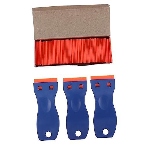 DIYEAH 3 Stück Bodenreinigungsschaber Werkzeug Aufkleber Entfernen Schaben Rasiermesser Schaber Gemacht Entferner Reiniger Rasierschaber Malen Kleber Rasiermesser Blue Plastik von DIYEAH