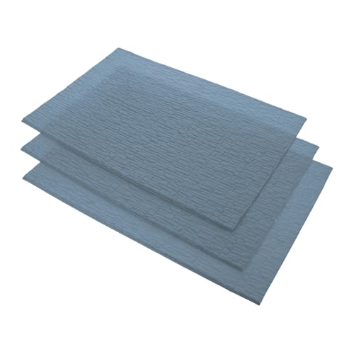 DIYEAH 3 Stück Teiliges Miniatur Dachziegel für DIY Projekte Realistische Modellziegel für Puppenhäuser und Architektur Kreative Deko Elemente PVC für Miniatur Landschaften von DIYEAH