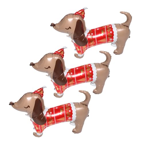DIYEAH 3 Stück Weihnachts dekorations ballons Halloween-Dekorationsballon aufblasbarer Folienballon süße Tierballons folienballon hund Dekoration für Kindergeburtstage Aluminiumfolie DIYEAH 3 Stück Weihnachts dekorations ballons Halloween-Dekorationsballon aufblasbarer Folienballon süße Tierballons folienballon hund Dekoration für Kindergeburtstage Aluminiumfolie von DIYEAH
