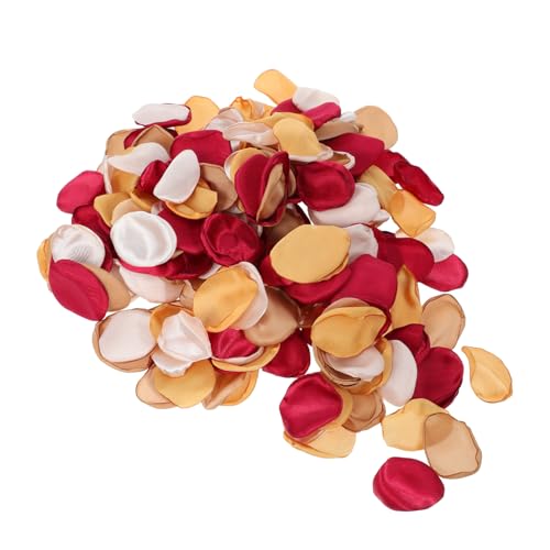 DIYEAH 300 Stück Burnt Orange Seidenblüten für Hochzeiten Partys Tischdekoration und Brautjungfern Körbe Romantische Herbstdekoration von DIYEAH