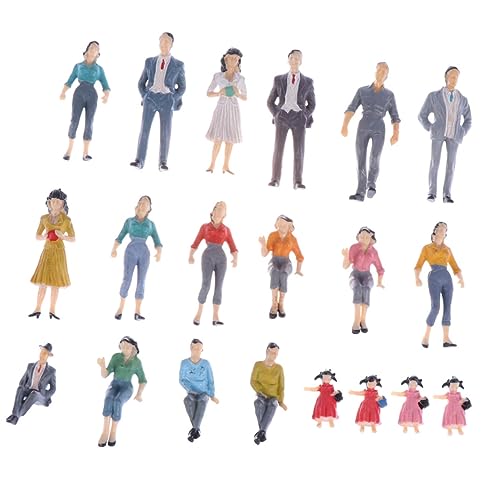 30St vorbildlicher Mann Eisenbahn Figur maßstabsgetreue Menschen Plastikfiguren Stehen Menschen Modelle Baufiguren Modell Menschen skalieren Figuren Sandkasten Spielzeug Plastik. von DIYEAH