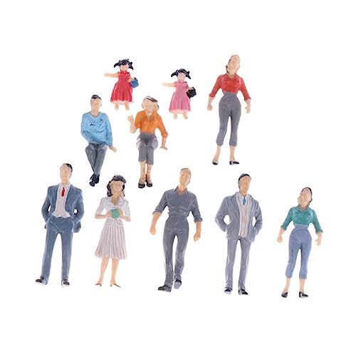36 STK Simulationscharaktermodell gemalte Menschenmodelle Layout-Verzierungen Spielzeug Layout-Figuren Personenfiguren skalieren Sandkasten schmücken Bahn Requisiten Statue Abs von DIYEAH