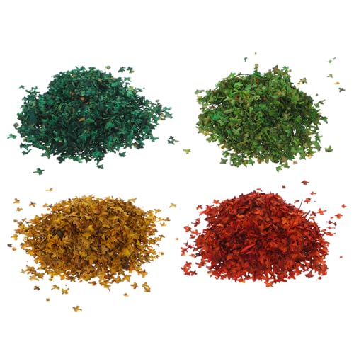 DIYEAH 4 Beutel Diorama-Blätter-Zubehör: Realistische Mini-Modellblätter zum Basteln – DIY-BAU, Eisenbahnszenen-Zubehör, Blätter für Feengarten-Bonsai-Ornamente DIYEAH 4 Beutel Diorama-Blätter-Zubehör: Realistische Mini-Modellblätter zum Basteln – DIY-BAU, Eisenbahnszenen-Zubehör, Blätter für Feengarten-Bonsai-Ornamente von DIYEAH