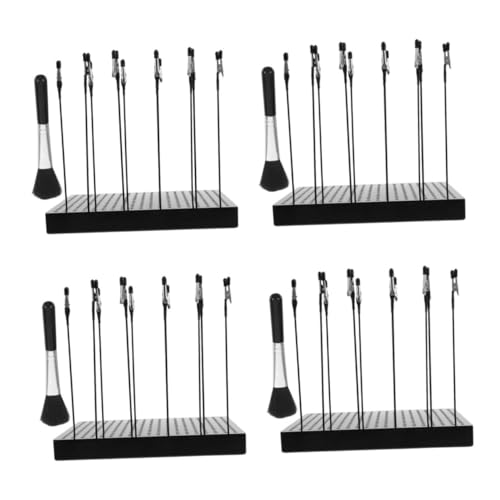 DIYEAH 4 Sätze Modell Malständer mit Stabiler Basis Biegsamen Alligator Clips und Reinigungsbürste Halter für Modellmalerei und Trocknung Kleiner Teile für Hobby und DIY Projekte von DIYEAH