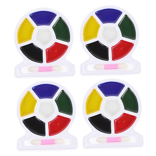 DIYEAH 4 Stück Flaggen-gesichtsfarbe Schminkset Für Partys Cosplay-Make-up Schminkpalette Kindersichere Gesichtsfarbe Kinderschminke Schminkfarbe Schminkset Für Schminksets Plastik von DIYEAH