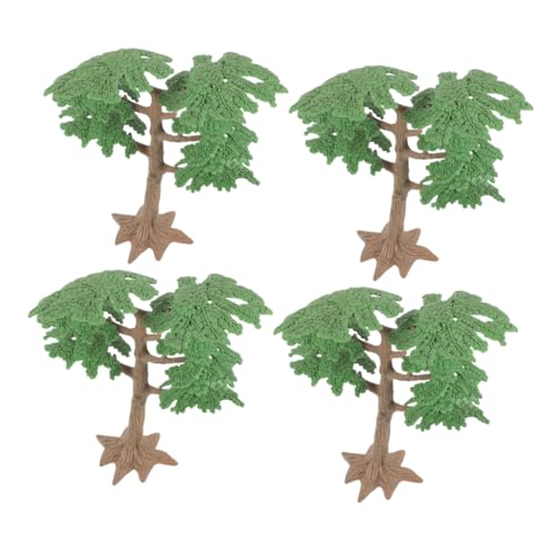 DIYEAH 4 Stück Simulationslandschaftsbaum kleine Baummodelle Glühbirne Decke Modelle trainieren Mini-Modelle Modellbaum Diorama Zubehör gefälschtes Baummodell Mini-Gartenbaum Plastik von DIYEAH