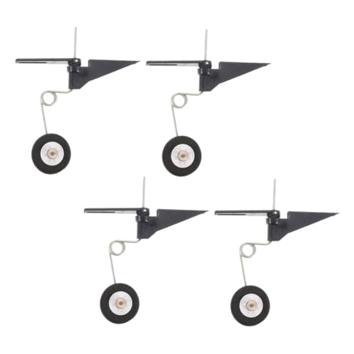 DIYEAH 4 Stück Teiliges Rc Flugzeug Fahrwerksset Leicht für Modellflugzeuge Klasse Langlebige Einfache Montage für Outdoor Flüge und DIY Enthusiasten von DIYEAH