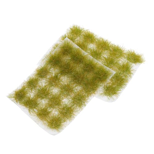 DIYEAH 40 Stück Realistische Grascluster mit Klebefolie für DIY Mikrolandschaften Dioramen und Modellbau Platzsparendes Bastelmaterial für Miniatur Szenarien von DIYEAH