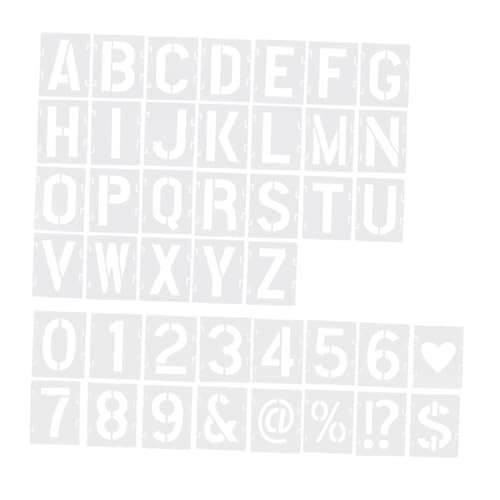 DIYEAH Buchstabenschablonen Zum Malen 42-teilig Wiederverwendbar Große Buchstabenschablonen Wandkunst-schablonen Bastel-malschablonen-Set DIYEAH Buchstabenschablonen Zum Malen 42-teilig Wiederverwendbar Große Buchstabenschablonen Wandkunst-schablonen Bastel-malschablonen-Set von DIYEAH