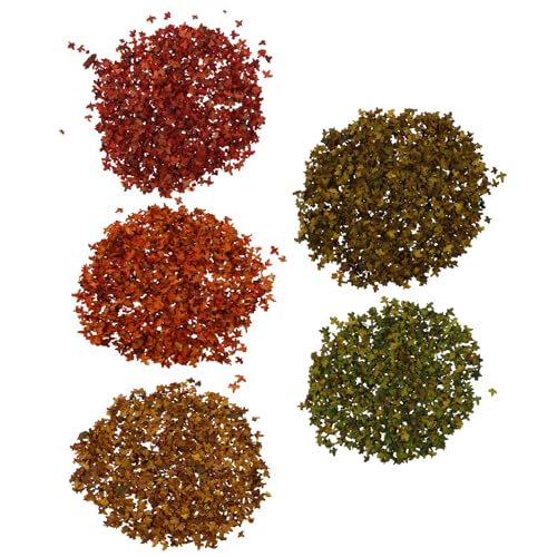 DIYEAH 5 Beutel Feengarten-Zubehör: Realistische Miniatur-Herbstblätter für DIY-Modelleisenbahn, Feengarten, Diorama, Landschaftsgestaltung DIYEAH 5 Beutel Feengarten-Zubehör: Realistische Miniatur-Herbstblätter für DIY-Modelleisenbahn, Feengarten, Diorama, Landschaftsgestaltung von DIYEAH