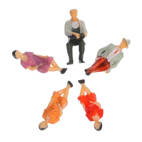 DIYEAH 5 Stück Maßstab Handbemalte Sitzende Menschen aus Langlebigem Realistische Details für Modelleisenbahn Sandtisch Bonsai und Dioramen DIYEAH 5 Stück Maßstab Handbemalte Sitzende Menschen aus Langlebigem Realistische Details für Modelleisenbahn Sandtisch Bonsai und Dioramen von DIYEAH