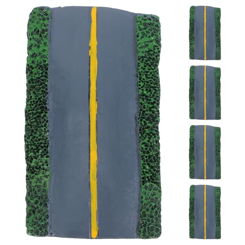 DIYEAH 5 Stück Mini-Autobahnmodell: Straßenfiguren aus Harz, Diorama-Zubehör, Landschaftsarchitektur für Heimwerker, Handwerk, Gebäude, Landschaft, Landschaft, Sandtisch von DIYEAH