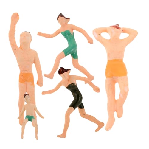 DIYEAH 5 Stück Miniatur Figuren Bunte Schwimmanzüge Miniatur Menschen für Architekturmodelle und DIY Szenen für Kreative Projekte von DIYEAH