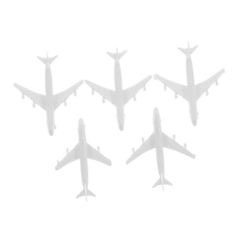 DIYEAH 5 Stück Teiliges Realistischer Flugzeugmodell Ornamente Präzise Gestaltete Flughafenanlagen Miniaturen Detailreiche Sandtablett Deko Flugzeugmodelle für Basteln und Heimdekoration von DIYEAH