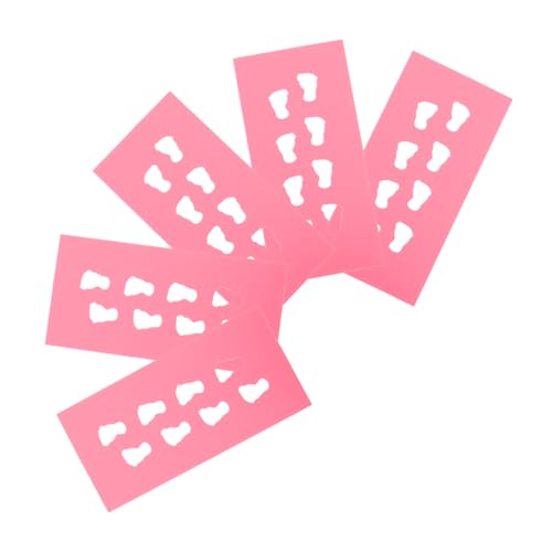 DIYEAH 5 Stück Zubehör für Puppenhäuser DIY Puppenhaus Realistische Puppenzubehör Spielmatte für Puppen Dekoration für Puppenhäuser Miniatur-Puppenhaus-Bodenbelag Legierung Rosa von DIYEAH