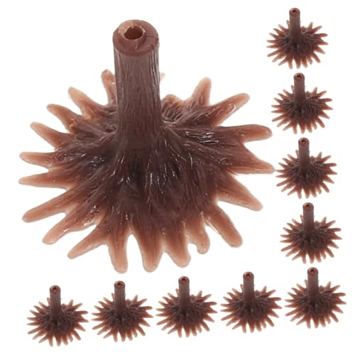 DIYEAH 50 Stück Modellbaumfüße Gefälschte Bäume für Models Basis von Miniaturbäumen Baumlandschaftsmodelle DIY-Mikrolandschaft Bastelständer Model Szenenzubehör Plastik Brown von DIYEAH