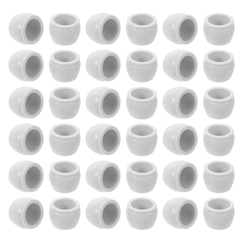 DIYEAH 50 Stück Realistische Miniatur Töpfe für Sukkulenten DIY Dekoration für Puppenhäuser und Garten Geeignet für Innen und Außenbereich von DIYEAH