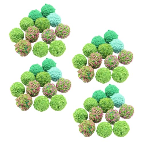 DIYEAH Mini-gartenmodell 50 Stück Grüne Minipflanze Landschaftsblumencluster Künstlicher Blumencluster Feenblumencluster Landschaftsmodell von DIYEAH