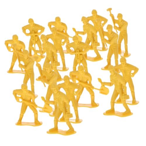 DIYEAH 54 Stück Miniaturfiguren Set Kunststoff Bauarbeitern Realistische für Baustellen und Dekoration für Sammler DIYEAH 54 Stück Miniaturfiguren Set Kunststoff Bauarbeitern Realistische für Baustellen und Dekoration für Sammler von DIYEAH