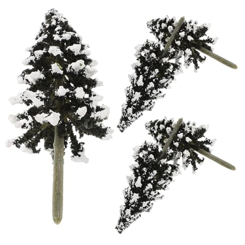 DIYEAH Künstlicher Miniatur-Weihnachtsbaum Modell 5 Stück Modellbäume Schneezweige Für Dekorationen von DIYEAH