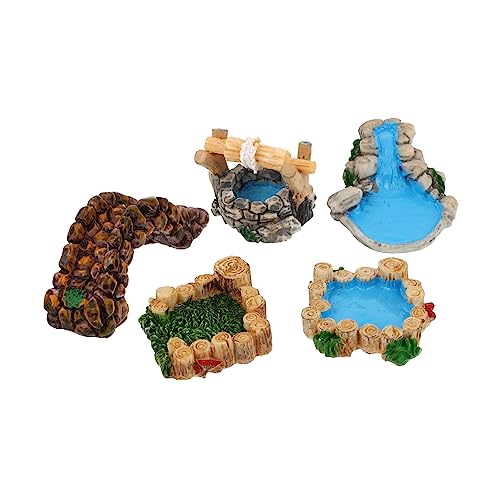 DIYEAH Retro-harzbrücke Für Miniaturlandschaften 5er-Pack Ornamente Für -enthusiasten von DIYEAH
