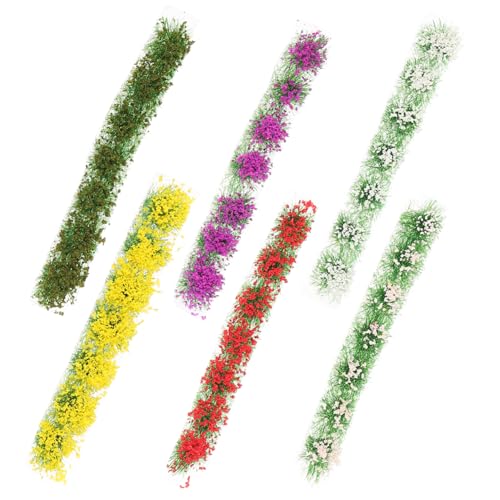 DIYEAH 6 Schachteln Mit Künstlichen Mini-Nelken Kunstharz Simulierte Blumencluster Landschaftsdekor Für Gärten Und Modelle von DIYEAH
