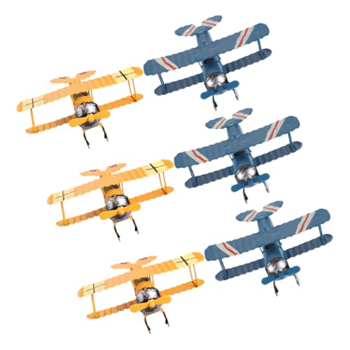 DIYEAH 6 Stück Eisen Flugzeug Deko für Kinderzimmer und Retro Metall als Hängende Dekoration für Klassenzimmer Spielzimmer und Fotorequisiten DIYEAH 6 Stück Eisen Flugzeug Deko für Kinderzimmer und Retro Metall als Hängende Dekoration für Klassenzimmer Spielzimmer und Fotorequisiten von DIYEAH