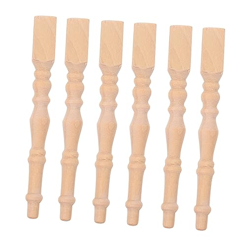 DIYEAH 6 Stück Miniatur Tischbeine Kleine Tischfüße für Puppenhäuser Realistische Möbelaccessoires für Mikro Landschaften DIYEAH 6 Stück Miniatur Tischbeine Kleine Tischfüße für Puppenhäuser Realistische Möbelaccessoires für Mikro Landschaften von DIYEAH
