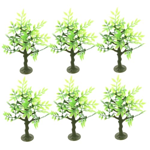 DIYEAH 6 Stück Simulationsbaumschmuck Mini Architekturbäume Minibäume Baumspielzeug Kleine Bäume Künstliche Modellbäume Für Den Außenbereich Fantastisch Realistische Bäume von DIYEAH