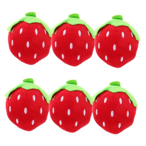 DIYEAH 6 Stück Teiliges Mini Erdbeer Plüschtier Weiche Kuschelfrüchte für Realistische Kleine Erdbeeren Tragbares Stoffspielzeug für Geburtstage und Partys DIYEAH 6 Stück Teiliges Mini Erdbeer Plüschtier Weiche Kuschelfrüchte für Realistische Kleine Erdbeeren Tragbares Stoffspielzeug für Geburtstage und Partys von DIYEAH