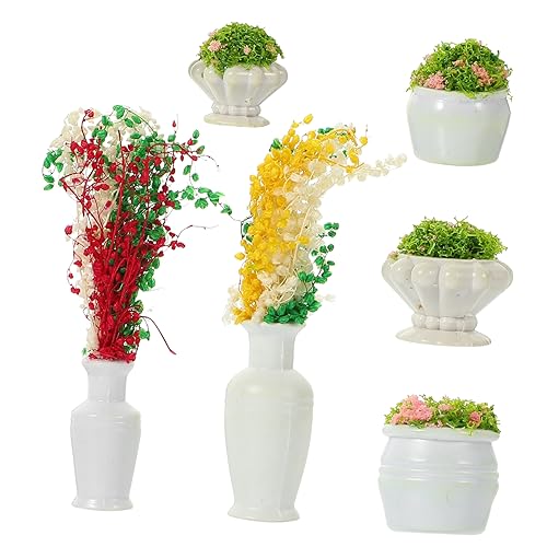 DIYEAH 6 Stück Teiliges Miniatur Blumenmodell für Tischdekoration Künstliche Pflanzen für DIY für Kleine und Puppenhäuser Farblich Gemischt Zufällige Farbe DIYEAH 6 Stück Teiliges Miniatur Blumenmodell für Tischdekoration Künstliche Pflanzen für DIY für Kleine und Puppenhäuser Farblich Gemischt Zufällige Farbe von DIYEAH