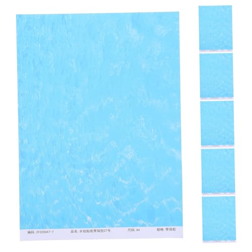 DIYEAH 6 Stück Teiliges Wasserwellen Sticker Realistische Wasseroberfläche DIY Miniaturlandschaft Pool Dekoration Aufkleber für Modelle Seen Flüsse Bastelprojekte von DIYEAH