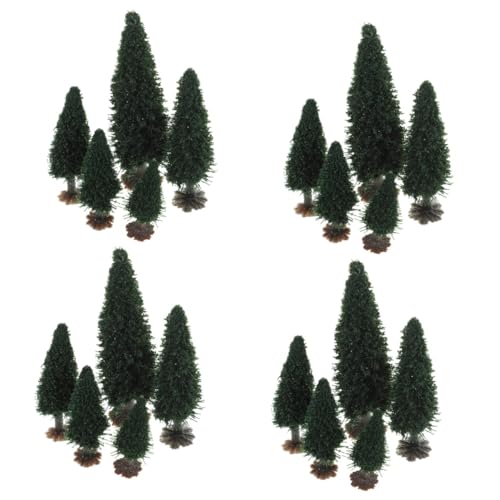 DIYEAH 60 STK kleines Baumlandschaftsmodell Mini-Landschaftsdekor Landschaft Kiefern Modelle weihnachtsdeko Miniatur-Modellbaum Mini-Bäume zum Basteln Bahn handgefertigter Baum Eisen von DIYEAH