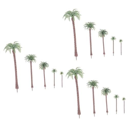 DIYEAH 75 STK Mini-Kokosnussbaum plastikbaum modellbäume Styling Modellierung Stitch tortendeko Obstteller-Dekoration kuchendekoration selbstgemacht Statuette Pflanze Modellbaum von DIYEAH