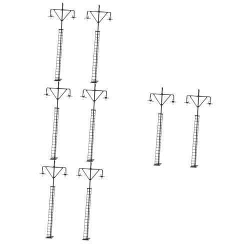 DIYEAH 8 STK Modell Gartenleuchte Mini-Dekor Mini-Light-Modell Modelle Mini-Simulationslichtmodell Simulations-Eisenbahnlampe Strassenlicht Zubehör Kleine Lichter Material schmücken von DIYEAH