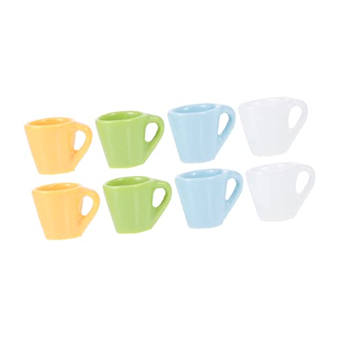 DIYEAH 8 Stück Mini Becher Teetasse Wärmeisolierte Wasserflaschen Miniatur Kaffeetassen Espresso Teetasse Ornament Becher Wasserflasche Isolierter Kaffeebecher Mini Szenenmodell von DIYEAH