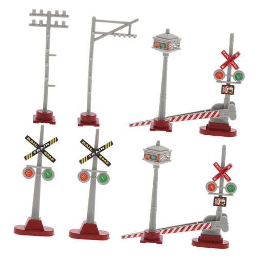 DIYEAH 8 Stück Verkehrszeichenmodell Sandtisch Bahnhofsszene Ampelmast-Schaltteile“: Bahnhofs Zubehör Verkehrsschilder Modellbahnbeleuchtung Mini Eisenbahnmodell Licht Plastik DIYEAH 8 Stück Verkehrszeichenmodell Sandtisch Bahnhofsszene Ampelmast-Schaltteile“: Bahnhofs Zubehör Verkehrsschilder Modellbahnbeleuchtung Mini Eisenbahnmodell Licht Plastik von DIYEAH