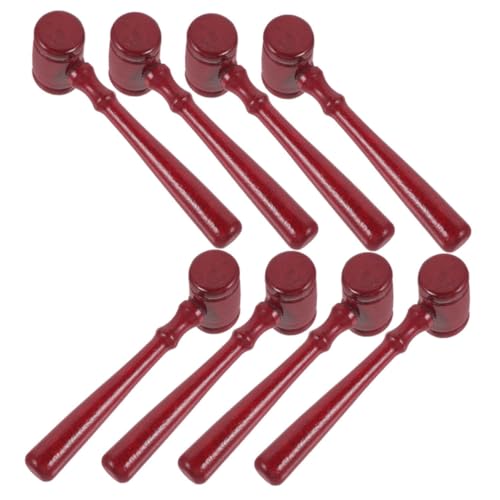 DIYEAH 8 Stücke Holz Richterhammer Spielzeug Kinder Richterhammer Kostüm Zubehör Halloween Rolle Spielen Cosplay Party Gerichtssaal Prop Schule Spielen von DIYEAH