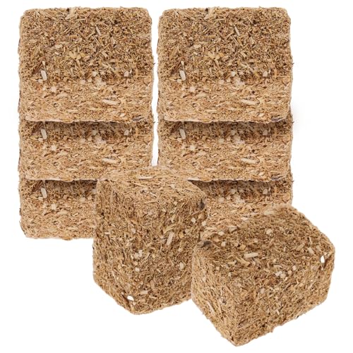 DIYEAH 8Pcs Haystack Model Szene Schmuckszene Layout Requisite Gefälschte Dekorative Haystack Gartendekorationen Ballen Modell Yard Haystack Home Decor Kleine Bales Party Schmücken von DIYEAH