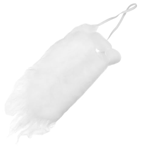 DIYEAH Falscher Bart Kostüm Weihnachtsmann Lockige Perücke Und Bart Weiß Älterer Mann Falsches Kostüm Leistung Weihnachtsrequisiten 1Pc 7 X 7 48 X 0 19 Zoll von DIYEAH