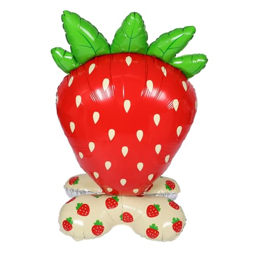 DIYEAH Giant Stehender Erdbeer Folienballon Aufblasbarer Lebensnaher Fruchtballon für Shower Kindergeburtstag und Sommerparty Deko Fototaugliches Party Accessoire DIYEAH Giant Stehender Erdbeer Folienballon Aufblasbarer Lebensnaher Fruchtballon für Shower Kindergeburtstag und Sommerparty Deko Fototaugliches Party Accessoire von DIYEAH