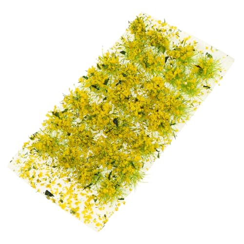 DIYEAH Künstlicher Blumenhaufen Miniatur Blumen Vegetation für Puppenhaus Dekoration Simulationspflanze für Mikro Landschaftsdekor Leicht Langlebig und Detailreich von DIYEAH