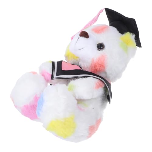 DIYEAH Kuscheltierpuppen Abschlusstier Plüschtier Abschlussplüschtier Absolventenbär Abschlusspuppe Bär Abschluss Stofftiere Abschlussbär Dekoration Baumwolle Rosa von DIYEAH