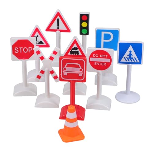 DIYEAH Mini Verkehrszeichen für Realistische Ampel Stoppschild Fußgängerüberweg Baustellen und Warnschilder Teilig Pädagogisches Verkehrsspielzeug für Sandkästen und Modellstädte DIYEAH Mini Verkehrszeichen für Realistische Ampel Stoppschild Fußgängerüberweg Baustellen und Warnschilder Teilig Pädagogisches Verkehrsspielzeug für Sandkästen und Modellstädte von DIYEAH