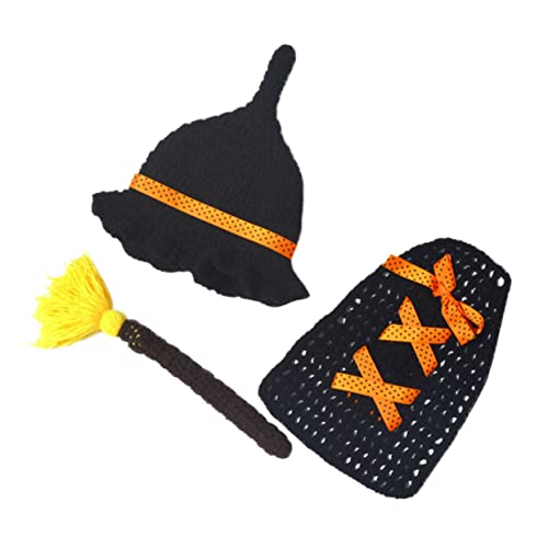 DIYEAH Neugeborenes Fotografie Outfit Strickkostüm Für Fotoshooting Unisex Kleidung Süßes Weiches Material Requisiten Für Kreative Babyfotos von DIYEAH
